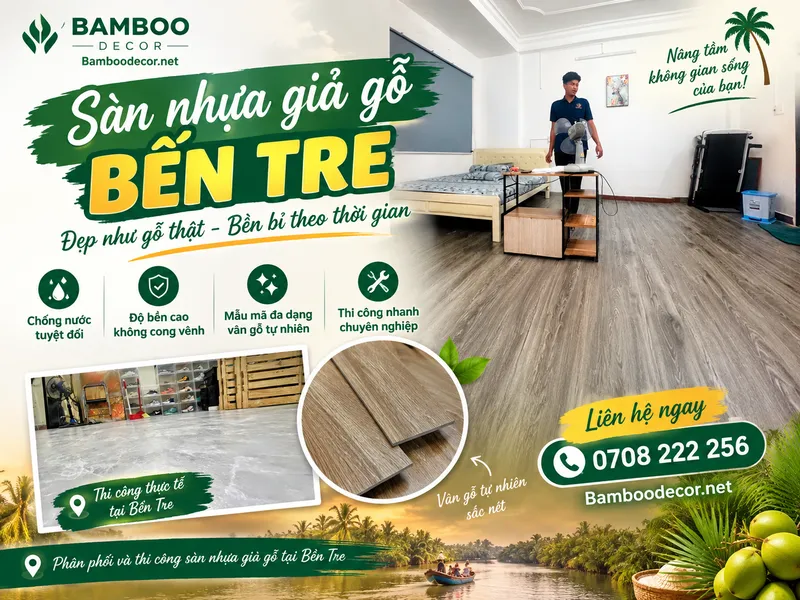 Báo giá sàn nhựa giả gỗ tại Bến Tre