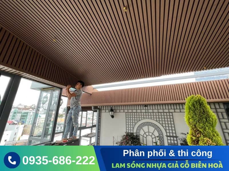 Thi công lam sóng Biên Hoà ốp trần