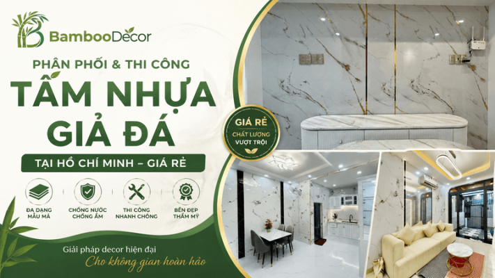 Phân phối & thi công tấm nhựa giả đá HCM giá rẻ