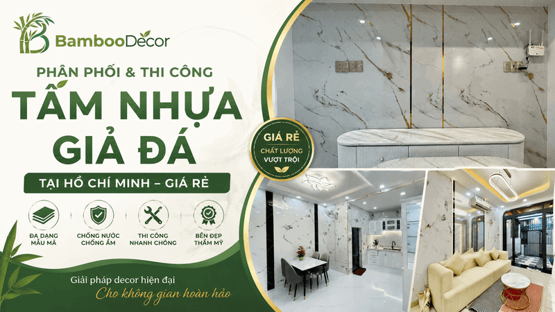 Tấm Nhựa Giả Đá HCM: Báo Giá Kho & Thi Công Trọn Gói 2026 1 Phân phối & thi công tấm nhựa giả đá HCM giá rẻ