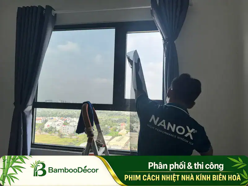 Dán phim cách nhiệt cửa sổ cho chung cư tại Biên Hoà