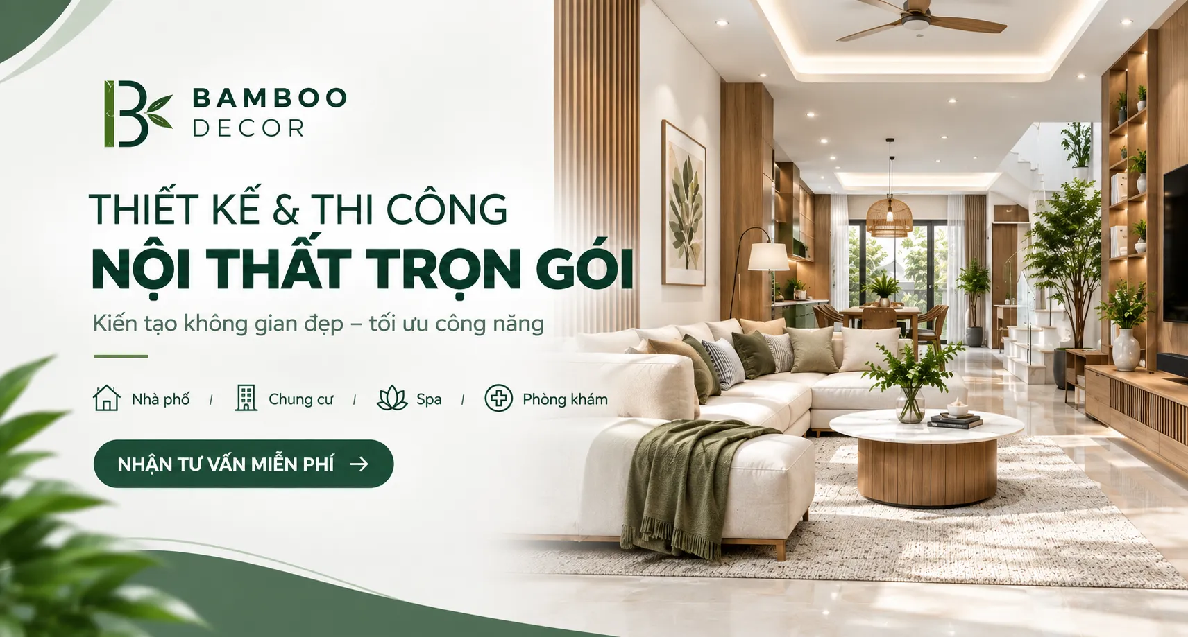 Bamboo Decor Tron Goi Noi That