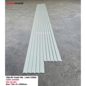 Lam 5 sóng than tre Galawood G5S-889 – Vân vải xám