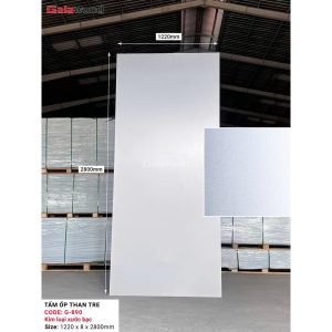 Tấm ốp than tre Galawood G-890 – Kim loại xước bạc